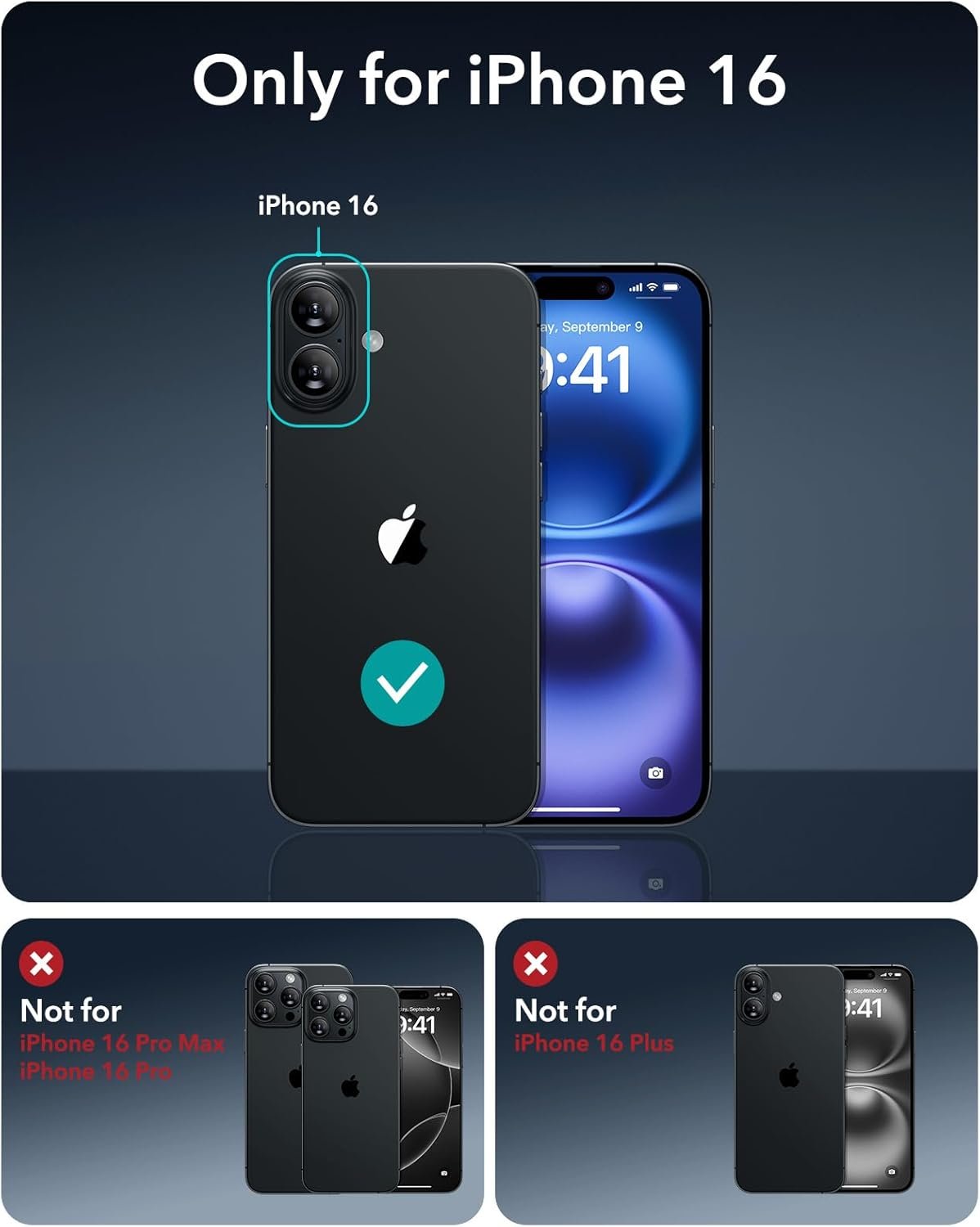 iPhone 16 Case, Compatible with MagSafe, Shockproof Military-Grade Protection - Image 2